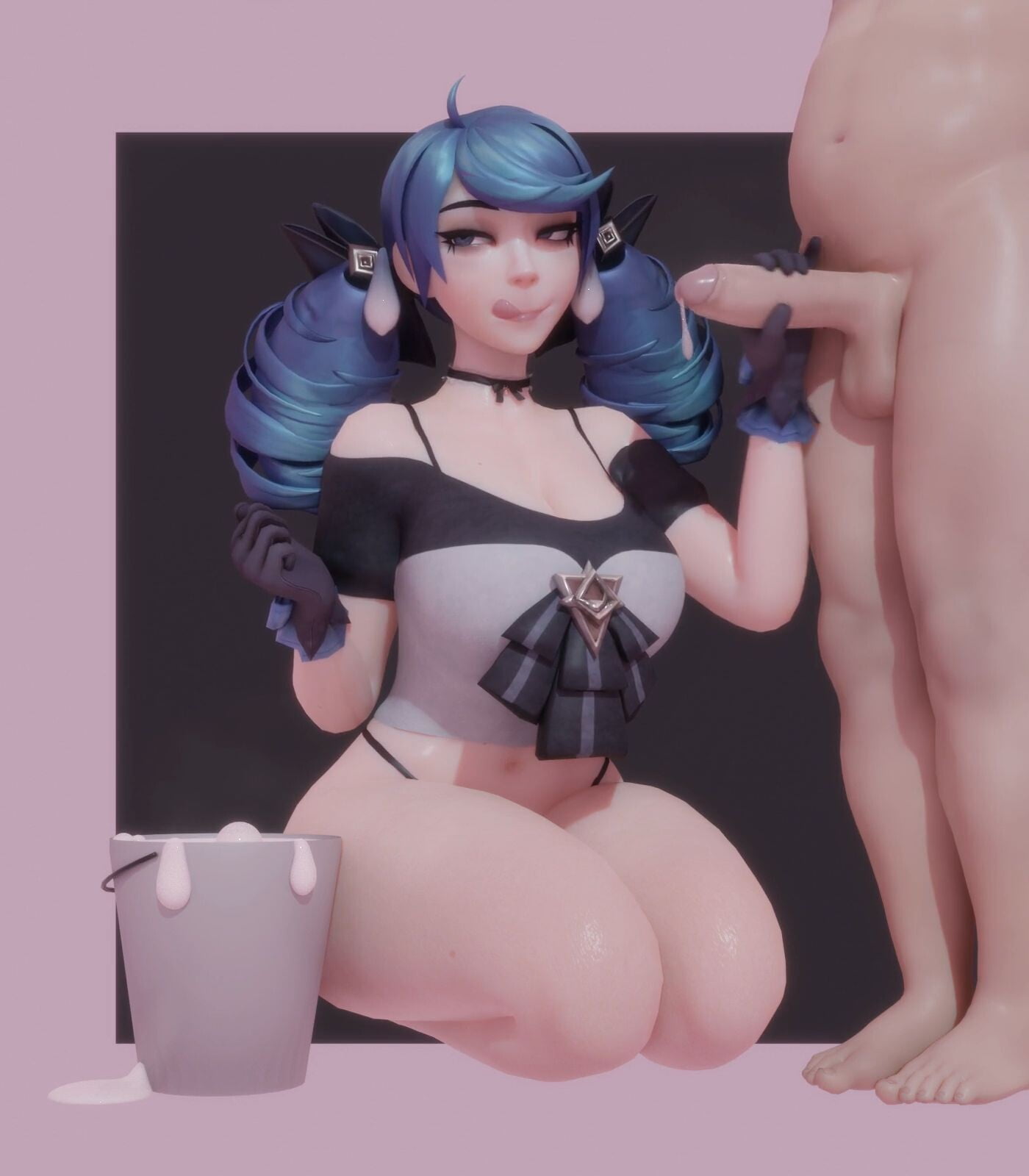 [Kittyyevil] Gwen Milking a Human Hentai